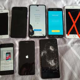 Joblot 7x phones some locked or damage phones only selling for parts or can be fixed collection from Huddersfield
only iPhone 6 plus is missing