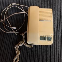 This Vintage yellow Audioline 885 Answer phone is being sold as an UNTESTED item which may or may not work...

Our second hand furniture mill shop is LOW COST MOVES, at St Paul's trading estate, Copley Mill, off Huddersfield Road, Stalybridge SK15 3DN...Delivery available for an extra charge.

There are some large metal gates next to St Paul's church... Go through them, bear immediate left and we are at the bottom of the slope, up from the red steps... 

If you are interested in this or any other item, please contact me on 07734 330574, or on the shop 0161 879 9365...Many thanks, Helen.

We are normally OPEN Monday to Friday from 10 am - 5 pm and Saturday 10 am -  3.30 pm.. CLOSED Sundays. CLOSED Bank Holiday long weekends...