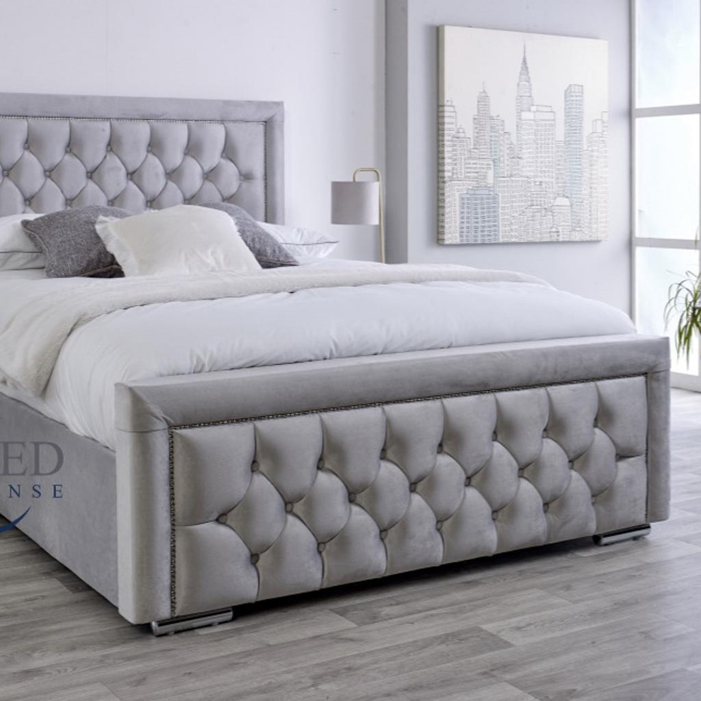 Memory Foam Mattress-Free delivery

Available Sizes & Prices

Single Bed without Mattress 135 pounds

Single Bed with Mattress 175 pounds

Double Bed without Mattress 155 pounds

Double Bed with Mattress 205 pounds

King Size Bed without Mattress 175 pounds

King Size Bed with Mattress 235 pounds

Super King Size Bed without Mattress 235 pounds

Super King Size Bed with Mattress 305 pounds

You can also have Ottoman storage with Gas lift. Gaslift is optional 100 Pounds Extra.

if you also want ottoman box it has 65 pounds extra charges

NOTE
Prices are fixed and quality is guaranteed that's why we offer CASH ON DELIVERY so you can check quality before paying.

FREE HOME DELIVERY
Any flat frame in any fabric with diamante or fabric buttons

 Florida Bed - Hilton Bed - Panel Bed - Wingback Panel Bed - Arizona Bed

0Monoco-Paris Divan-Seligh-Hilton

Frame Bed with or without memory foam mattress
3ft
4ft
5ft
6ft

Double Bed with Mattress - Full Foam Mattress - Florida Double Bed - Free H