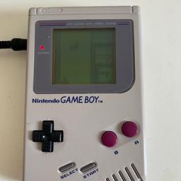 Nintendo gameboy in good condition, no rust in battery compartment and no dead pixels on screen, will come with Tetris the game.