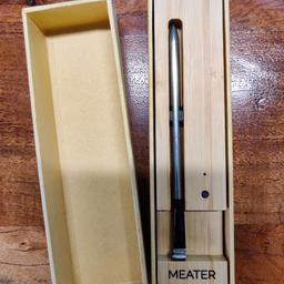 Verkaufe hier meinen Meater / wireless Fleischthermometer.
Hat bis jetzt gute Dienste geleistet. Habe mir jedoch nun das neuere Modell geholt.