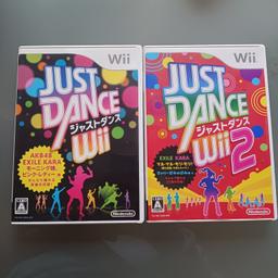 Just Dance Wii 1 & 2 with instruction instruction manuals.
Discs look like new, little to no scratches