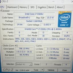 Toshiba Intel i7-2,40 ghz-3,1 ghz -8gb ram 
2 gb graphic card windows 10
Leter z not working 
Coming with charger 
120 gb ssd