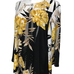 JM Collection Damen Shirt Top Blumen XXL
Ungetragen
Schwarz Weiß Gelbe Blumen