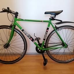 nice single speed bike, green colour good working order.
