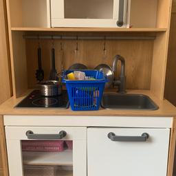 Ikea children’s play kitchen. Pots, pans and utensils included.
Lovely kitchen to spend many hours playing.