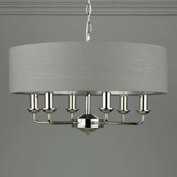 Sorrento 6 Arm Ceiling Light. Brand new in box, we bought 2 but only ever used 1. It’s beautiful and I feel sad I never found a place for it. 

Product is still available at John Lewis for £220:

https://www.johnlewis.com/laura-ashley-sorrento-6-arm-ceiling-light/polished-nickel-charcoal/p5860470

Ideally pick up only but can investigate shipping should someone really need it. 


Care instructions
Wipe clean with a soft, dry cloth


Dimensions
H29.5 x Dia.55cm

Drop
45-87.5cm

Drop type
Adjustable

Electrical classification
Class 2


Number of bulbs
6

Recommended bulb - led
5-7W SES LED Candle


Weight
2.3kg