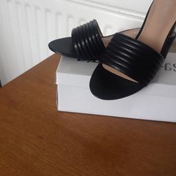Black cut out block heeled sandles brand new in a box most sizes available. price is fixed no haggling, no window shoppers and no time waisters life is too short for that.