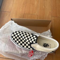 Black and white vans shoes size 10.5 uk
