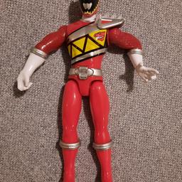 Red Power Ranger figure with sounds. Good condition. From smoke free home.