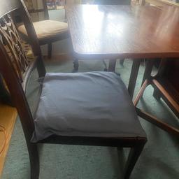 Used leaf drop table and 4 chairs