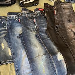 Verkaufe hier Jeans Hosen der Marke Dsquared2 nur wenige male getragen super guter Zustand.
Würde sie gerne im Paket verkaufen. Aber auf Nachfrage gerne auch einzeln.
Einzeln verkaufe ich pro Stück 50€
Im Paket alles zusammen 250€

Privatverkauf