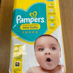 NEW Pampers premium protection new baby - size 1 (2-5kg / 4-11lbs)

50 nappies

Collection from Hythe