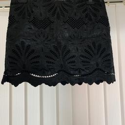 Brand new cut work skirt in black
Special design