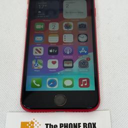 iPhone SE 2020 (Product) Red.  Unlocked and in excellent condition but with some fading to one edge.  It comes boxed with charger plus free glass screen protector and case of your choice.  6 months warranty.  £125.  Collection only from the shop in Ashton-in-Makerfield.  Thanks.