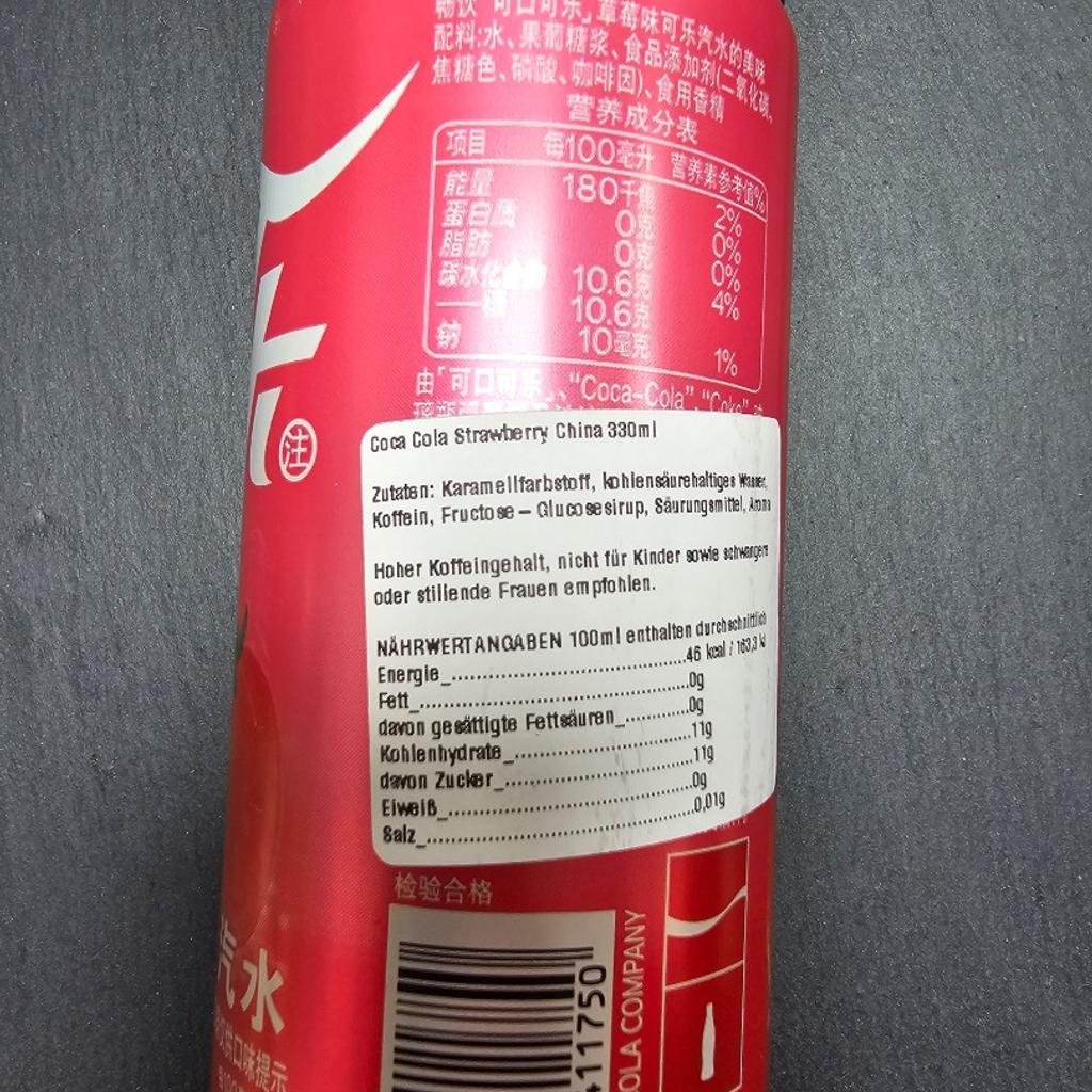Wieder internationale Ware eingetroffen!!!
Wir können euch TOP TOP TOP PREISE anbieten!!!!
Ware haben wir für euch auch in's DETUSCHE ÜBERSETZT!!!

Coca Cola Peach Asia 500ml
Fanta White Peach Asia 500ml
Fanta Jasmine Peach China Import 0,5 Liter
Coca Cola Strawberry China 330ml
Fanta White Peach Japan Aluminium 300ml
____________________________________________

@ÖFFNUNGSZEITEN LAGERVERKAUF:
Mo, Di: 10 bis 18 Uhr
Mi, Do, Fr: 9 bis 18 Uhr
Sa: 9 bis 16 Uhr
Bahnhofstraße 34 in 4050 Traun..
@Tel.Verkauf Traun 0676/3975506