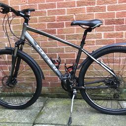 Hybrid mountain bike in really good condition with extras added inclusive , price fixed as is thanks