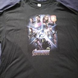 marvel comics avengers t-shirt
size XXL
black good condition