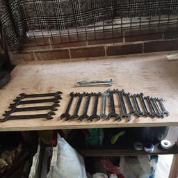 see photo 19 Vintage Superslim Spanners £20 for job lot or best near offer pick up Barnsley S75 2NR