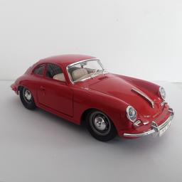 Modellauto Porsche 356 B Coupe,  M 1 : 24, in schönem rot, Türen und Motorhaube zum öffnen, neuwertig, von privat, Abholung oder Versand bei Übernahme der Versandkosten