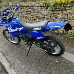 Yamaha dt125r 2003 52 plate runs and rides as it should do been stood for good few years so wants a tidy up and a mot got full logbook in my name and two keys has big one from pipe and dep back box after market hand guards after market brake and clucth leaver sold as seen at £2300