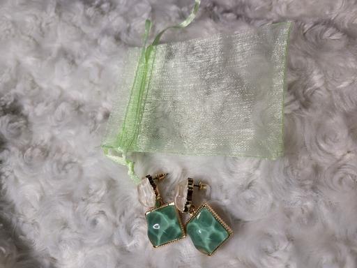 Buy & Sell Healey Rochdale - Photos for Ladies green square drop stone earrings. Come