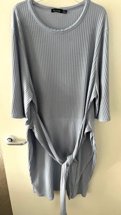 Buy & Sell South West London West Brompton - South West London - Photos for Boohoo Plus Rib Tie Belt Midi Dress Size 24