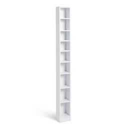 Any Question or Want to Collect. plz call or text message on 07496935050 for immediate reply for collection.

Maine Tall CD and DVD Storage unit - White 932/8673
Made from wood.
Size H180, W19.2, D15.3cm.
Weight 10kg.
Stores up to 66 DVDs, 150 CDs, .
2 fixed shelves and 8 adjustable shelves.
Suitable for wall mounting.
Freestanding.
If this product is over 60cm high it must be securely attached to the wall to prevent overturning.
Fully assembled.

Collection Address
Western Deals Limited
Unit 1B,
Rear Off 1-3 Formans Road,
Sparkhill,
Birmingham,
B113AA
United Kingdom