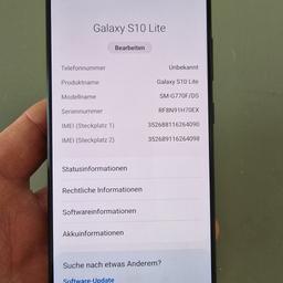 Samsung Galaxy S10 Lite Android Smartphone ohne Vertrag, 4.500 mAh Akku, Schnellldaden, 6,7 Zoll Super AMOLED Display, 128 GB/8 GB RAM, Dual SIM, Handy in schwarz