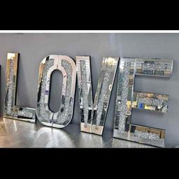 large  mirrored love letters good condition £30 collection cudworth