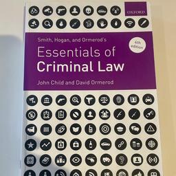 Core law degree textbook. Lightly used pages inside are pristine. Lightly marked cover due to moving. 

From a pet and smoke free home, any questions just ask. Can deliver locally or post for a small fee