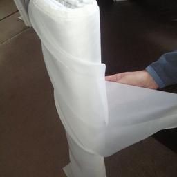 New in roll and pack, 150cm white voile plain, 52 metres on roll, cheapest online is £2.50 a metre, selling the whole roll for £35....collection only