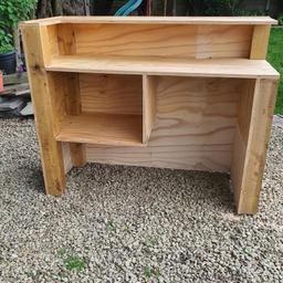 I am selling the bar that was in our man cave/garden bar. It has been varnished but will need painting as it's leaving a mark when the letters get removed.
It is heavy so will need 2 people to carry and a small van to transport in. Measurements are 142 L 110 H 60 D cm.
COLLECTION ONLY FROM MANCHESTER M40. 
I can not deliver or post.