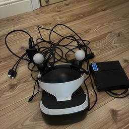 A vr for the ps4 or 5 with a few games a charging port and a custom controller all working only box slight damaged