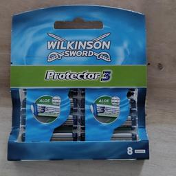 Wilkinson Sword Protector 3 Rasierklingen
Preis pro Packung (8 Stück)
Bei Bedarf 10 Packungen vorhanden
Keine Rücknahme / Keine Gewährleistung 
Versand möglich / PayPal Freunde möglich