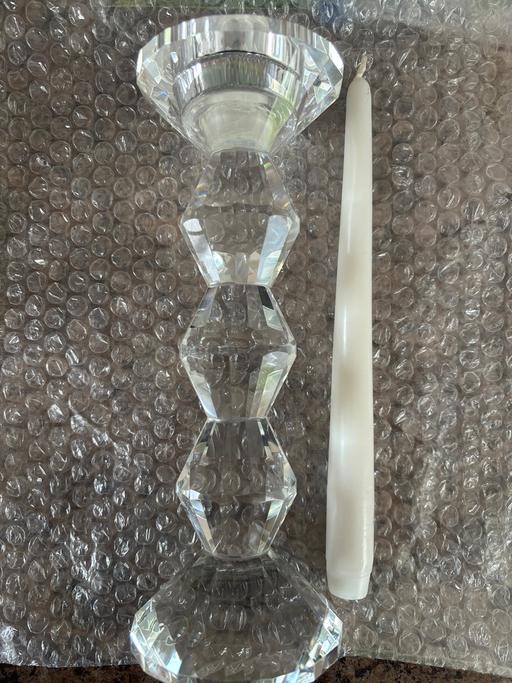 Buy & Sell Essex Basildon - Photos for Glass Candlestick Holder plus Candle