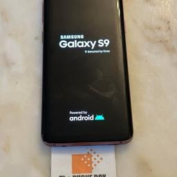 Samsung Galaxy S9 Dual SIM 64Gb in  Lilac Purple. Open to all networks and in excellent condition. .  It comes boxed with charger plus free case of your choice.  3 months warranty.  £95.  
Collection only from our shop in Ashton-in-Makerfield.