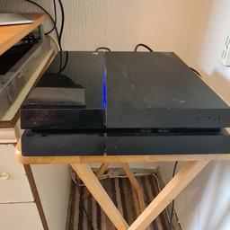 PS 4 , 500gb hard drive , Selling for spares or repairs, it powers up but won't connect to tv ,screen stays blank could be a simple fix but I have no need for it. 