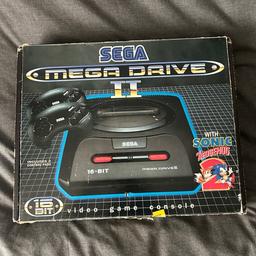 Sega mega drive 2 console boxed with instruction manuals and 2 controllers no sonic game included. this is like brand new and hasn’t been played that much box is in ok condition For its age.