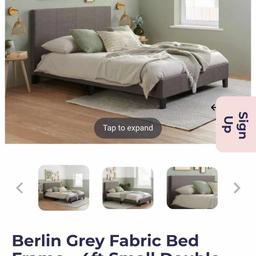 Berlin Grey Fabric Bed Frame - 4ft Small Double
There’s nothing quite as contemporary and flexible as an elegant grey upholstered bed frame, making the Berlin Fabric Bed a highly sought-after design which brightens up any bedroom interior. With beautiful warm grey tones, the Berlin Bed promotes endless bedroom themes and colour additions – the possibilities of how you style this centrepiece are endless! Obviously a beautiful exterior is simply undeniable, but that is not all the Berlin Grey Bed is known for. Designed with comfort as a priority, the reliable structure and durable materials of the Berlin Fabric Bed work together to provide the best sleeping space for a fully supported slumber
This is brand new in box and retails for £169.99 I'm selling for £110 why not add a small double mattress for an extra £60 
Why not check out my other items for sale