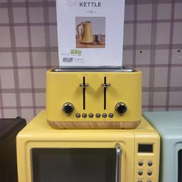 Set of 17L Microwave, 1.7L Kettle and 4 Slice Toaster Available for Sale, Yellow, £100

BOLTON HOME APPLIANCES 

4Wadsworth Industrial Park, Bridgeman Street 
104 High St, Bolton BL3 6SR
Unit 3                         
next to shining star nursery and front of cater choice 
07887421883
We open Monday to Saturday 9 till 6
Sunday 10 till 2