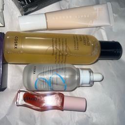 New COSRX products - Hyaluronic moisture ampoule, and Proplis synergy toner
Hydrating duo set
Fenty foundation - hydrating foundation- pumped once to swatch - 110C
Free lip oil - Gisou if wanted. 
With free tarte foundation powder - medium sand - golden medium 
Please check RRP of each
No offers please- set price


Please enquire if serious to buy
No refunds or returns after purchase
Delivery or collect from Birmingham b8

PayPal payment only 
collect - if collecting, please only arrange for day time - payment is taken before so please only message if serious on buying and give an actual time so the box can be ready.