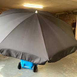 Black Garden umbrella
Roughly 86inches diameter
Good Quality
Great condition