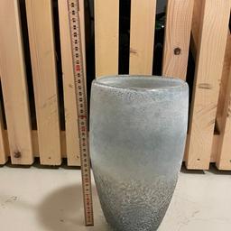 Wunderschöne blau-graue Vase mit struktur. Wie neu. NP €40