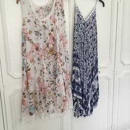 Two pretty cotton dresses
Size 12/24
Good condition