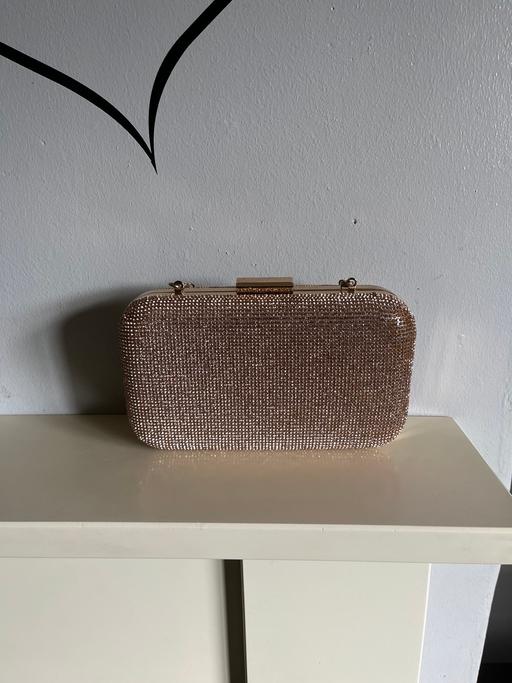 Buy & Sell West Midlands Solihull - Photos for Poze Rose Gold Gem Glitter Clutch Hand Bag