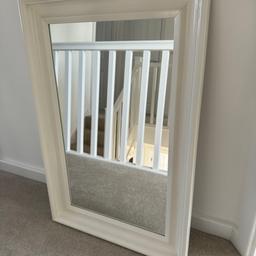 Nice white IKEA Mirror - HEMNES range

Nice bevelled frame

Measures 90cm high x 60cm wide x 4.5cm deep

Collection from Alrewas DE13 or could possibly drop off if local 

None smoking and pet free home 

Selling other items if of interest due to house move