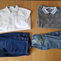 Here for sale is a bundle of boys clothes aged 10-11 years.

1). New with tags white shirt

2). Polo top

3). New with tags blue jeans

4). Skinny jeans

Collection Norton Canes