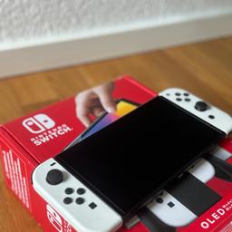 Nintendo Switch (OLED-Modell) (weiß, inkl. Mario Kart 8 Deluxe & Mario Wonder)

noch mit GARANTIE bei Nintendo

• wie neu, nur ausgepackt und einmal gespielt
• inklusive HDMI Kabel
• inklusive 2 kleine Controller
• inklusive großem Controller
• inklusive unbenutzter Schutztasche mit extra Spielefach
• alles voll funktionsfähig


• Neupreis mit Spielen 439,99€ bei Media Markt