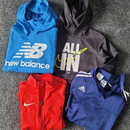 Bundle of 4 Hoodies/Tracksuit Tops including Nike, Adidas &New Balance all in good condition. Size M Youth ( 10-12). Collection only